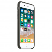 Apple iPhone Leather Case - оригинален кожен кейс (естествена кожа) за iPhone SE (2022), iPhone SE (2020), iPhone 8, iPhone 7 (тъмносив) 4