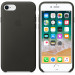 Apple iPhone Leather Case - оригинален кожен кейс (естествена кожа) за iPhone SE (2022), iPhone SE (2020), iPhone 8, iPhone 7 (тъмносив) 3