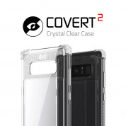 Ghostek Covert 2 Case  - хибриден удароустойчив кейс за Samsung Galaxy Note 8 (прозрачен-бял) 4