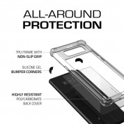 Ghostek Covert 2 Case  - хибриден удароустойчив кейс за Samsung Galaxy Note 8 (прозрачен-черен) 1