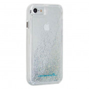 CaseMate Waterfall Case - дизайнерски кейс с висока защита за iPhone SE (2022), iPhone SE (2020), iPhone 8, iPhone 7, iPhone 6S, iPhone 6 (сребрист)