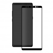 Eiger 3D Glass Edge to Edge Curved Tempered Glass - калено стъклено защитно покритие с извити ръбове за целия дисплея на Samsung Galaxy Note 8 (черен-прозрачен)