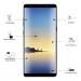 Eiger 3D Glass Edge to Edge Curved Tempered Glass - калено стъклено защитно покритие с извити ръбове за целия дисплея на Samsung Galaxy Note 8 (черен-прозрачен) 6