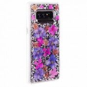 CaseMate Karat Case - дизайнерски кейс с истински цветя и с висока защита за Samsung Galaxy Note 8 (лилав) 1