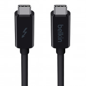 Belkin Thunderbolt 3 Cable - USB-C към USB-C кабел с Thunderbolt 3 и поддръжка на 5K (100 см) (черен)