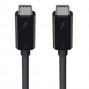 Belkin Thunderbolt 3 Cable - USB-C към USB-C кабел с Thunderbolt 3 и поддръжка на 5K (200 см) (черен)