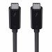 Belkin Thunderbolt 3 Cable - USB-C към USB-C кабел с Thunderbolt 3 и поддръжка на 5K (200 см) (черен) 1