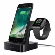 Belkin PowerHouse Charge Dock - сертифицирана докинг станция за зареждане на iPhone и Apple Watch (черен)