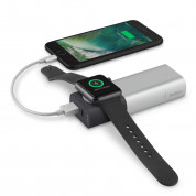 Belkin Valet Charger Power Pack 6700 mAh - преносима външна батерия за зареждане на Apple Watch и мобилни устройства (сребрист)