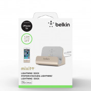 Belkin Mixit Lightning ChargeSync Dock  - док станция за iPhone с Lightning (златист) 3