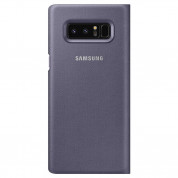 Samsung LED View Cover EF-NN950PV - оригинален кожен калъф през който виждате информация от дисплея за Samsung Galaxy Note 8 (сив) 1