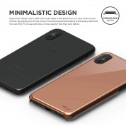 Elago S8 Slim Fit 2 Case - качествен поликарбонатов кейс за iPhone XS, iPhone X (розово злато) 4