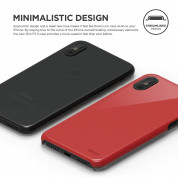 Elago S8 Slim Fit 2 Case - качествен поликарбонатов кейс за iPhone XS, iPhone X (червен) 5