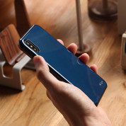 Elago S8 Slim Fit 2 Case - качествен поликарбонатов кейс за iPhone XS, iPhone X (тъмносин) 2
