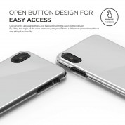 Elago S8 Slim Fit 2 Case - качествен поликарбонатов кейс за iPhone XS, iPhone X (сребрист) 2
