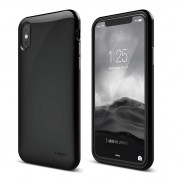 Elago S8 Cushion Case - удароустойчив TPU (термополиуретанов) калъф за iPhone XS, iPhone X (черен)