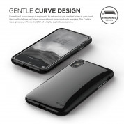 Elago S8 Cushion Case - удароустойчив TPU (термополиуретанов) калъф за iPhone XS, iPhone X (черен) 4