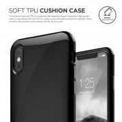 Elago S8 Cushion Case - удароустойчив TPU (термополиуретанов) калъф за iPhone XS, iPhone X (черен) 2