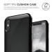 Elago S8 Cushion Case - удароустойчив TPU (термополиуретанов) калъф за iPhone XS, iPhone X (черен) 3