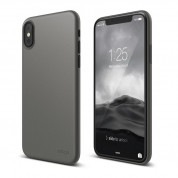 Elago Origin Case - тънък полипропиленов кейс (0.3 mm) за iPhone XS, iPhone X (тъмносив)