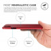 Elago Origin Case - тънък полипропиленов кейс (0.3 mm) за iPhone XS, iPhone X (червен) 4