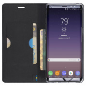 Krusell Malmo 4 Card FolioCase - кожен калъф, тип портфейл и поставка за Samsung Galaxy Note 8 (черен) 4