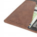 Krusell Sunne Folio Case - кожен калъф (ествествена кожа) тип портфейл за iPhone XS, iPhone X (кафяв) 2