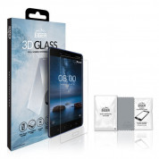 Eiger 3D Glass Full Screen Tempered Glass - калено стъклено защитно покритие за целия дисплея на Nokia 8 (прозрачен) 7