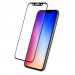 Eiger 3D Glass Case Friendly Curved Tempered Glass - калено стъклено защитно покритие с извити ръбове за целия дисплея на iPhone 11 Pro, iPhone XS, iPhone X (черен-прозрачен) 3