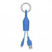Belkin Mixit Lightning to USB Clip Cable - кабел тип ключодържател за всички устройства с Lightning порт (син)