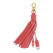 Belkin Mixit Lightning to USB Cable Leather Tassel (Pink) 1
