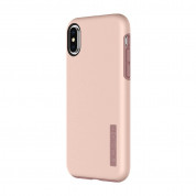 Incipio DualPro - удароустойчив хибриден кейс за iPhone XS, iPhone X (розово злато)