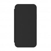 Incipio NGP Folio Case - удароустойчив хоризонтален кожен калъф, тип портфейл за iPhone XS, iPhone X (черен-прозрачен)