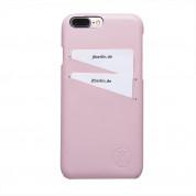 JT Berlin LeatherCover Style Case - кожен кейс (естествена кожа) за iPhone 8 Plus, iPhone 7 Plus (розов)