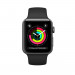 Apple Watch Series 3, 38mm Space Gray Aluminum Case with Black Sport Band - умен часовник от Apple 2