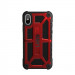 Urban Armor Gear Monarch Case - удароустойчив хибриден кейс за iPhone XS, iPhone X (червен-черен) 1