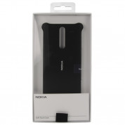 Nokia Soft Touch Case CC-801 - поликарбонатов кейс за Nokia 8 (черен) 2