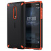 Nokia Rugged Impact Case CC-502 - удароустойчив хибриден кейс за Nokia 5 (черен-оранжев) 3