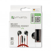 4smarts In-Ear Stereo Headset Melody - слушалки с управление на звука и микрофон за мобилни устройства (червен) 1