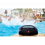 JBL Boombox - водоустойчив безжичен спийкър с вградена батерия, зареждащ мобилни устройства (черен) 6