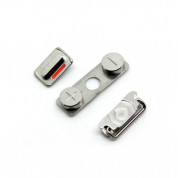 Apple Buttons Set - комплект оригинални резервни бутони за iPhone 5S, iPhone SE (тъмносиви)