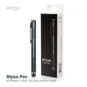 Elago Stylus Pen - писалка за iPhone, iPod, iPad, Samsung и мобилни устройства (черен)