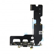 OEM iPhone 7 Plus System Connector and Flex Cable - лентов кабел с Lightning конектора и долните микрофони за iPhone 7 Plus (черен)