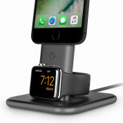 TwelveSouth HiRise Duet - алуминиева повдигаща поставка за iPhone и iPad с Lightning и Apple Watch (черна) 4