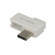 LG USB-C to microUSB Adapter - USB-C адаптер за устройства с USB-C порт (бял)
