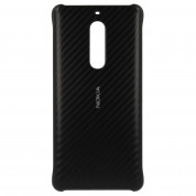 Nokia Carbon Fibre Design Case CC-803 - поликарбонатов кейс за Nokia 5 (черен) 1