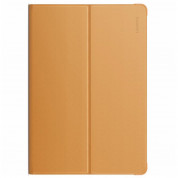 Huawei Flip Cover - оригинален кожен калъф за Huawei MediaPad M3 Lite 10 (кафяв)