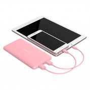 Orico Scharge 10000mAh Power Bank - външна батерия 10000mAh с два USB изхода (розова) 3
