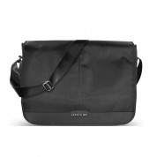 Cerruti 1881 Messenger Bag - луксозна дизайнерска чанта с презрамка за преносими компютри до 15 инча (черна) 3