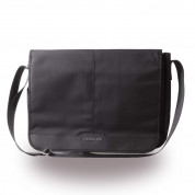 Cerruti 1881 Messenger Bag - луксозна дизайнерска чанта с презрамка за преносими компютри до 15 инча (черна)